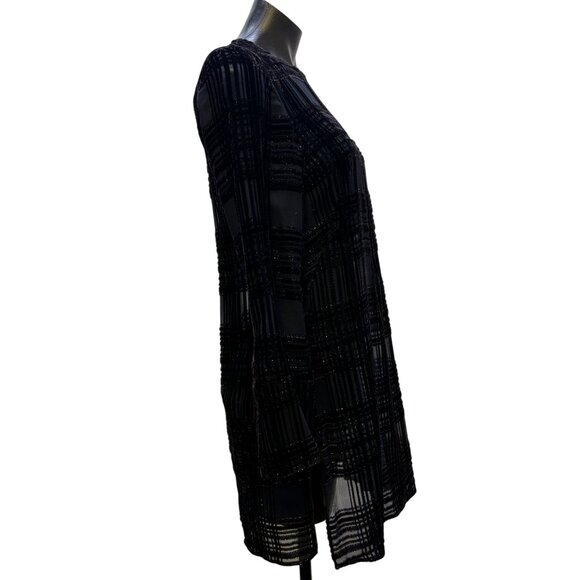 NWT Akris Sheer Tunic Midnight Blue Size 6 2p - Picture 3 of 8